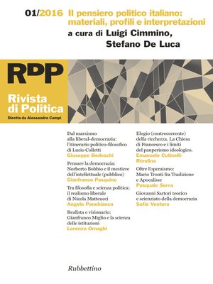 cover image of Rivista di Politica 1/2016